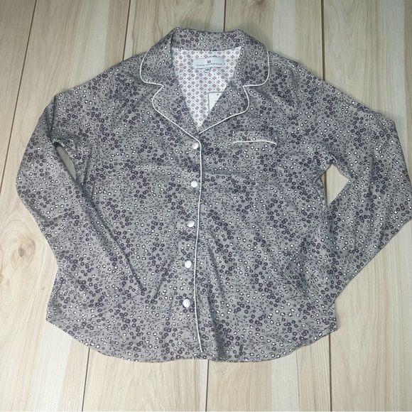 Karen Neuburger Pajama Set Women's Small Neutral Ditsy Print 2 Piece NWT‎ - Picture 3 of 16